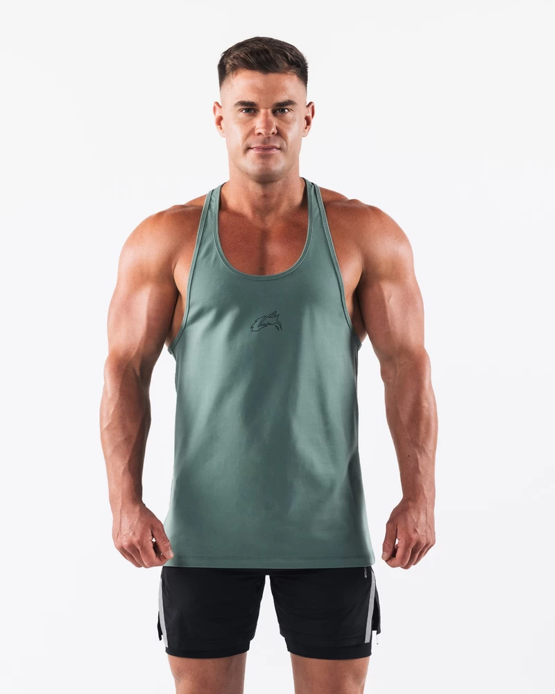 Alphalete Wolf Head Stringer - Sage