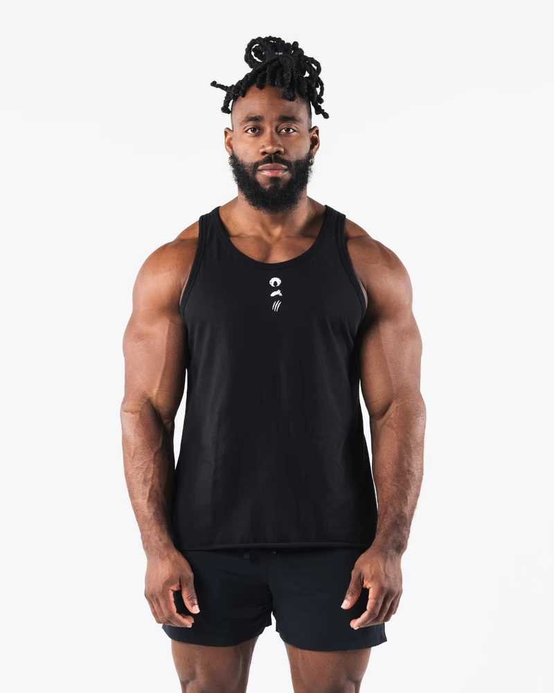 Alphalete Three Pillar Tank - Black
