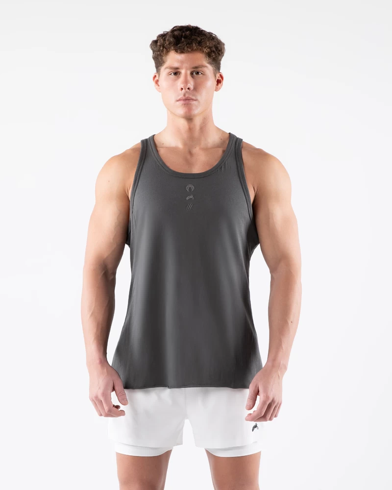 Alphalete Three Pillar Tank - Pewter