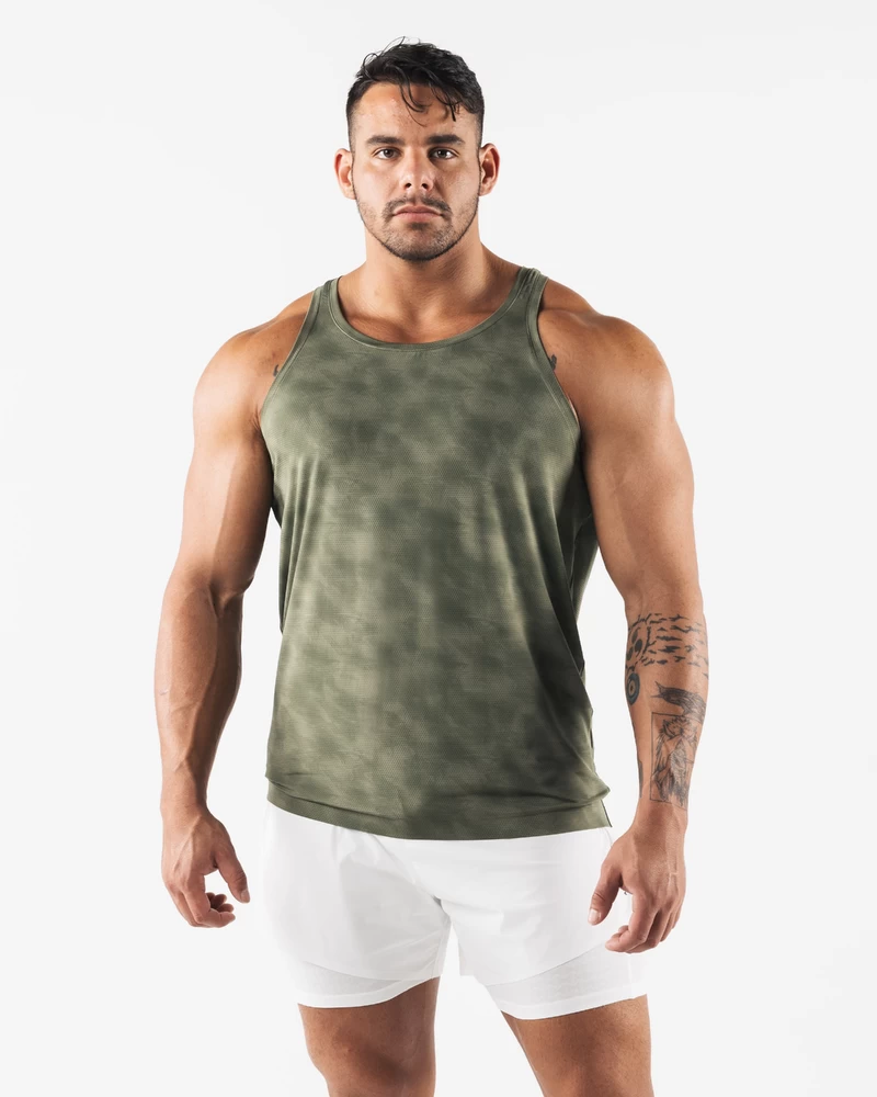Alphalete Racer Tank - Reseda Print