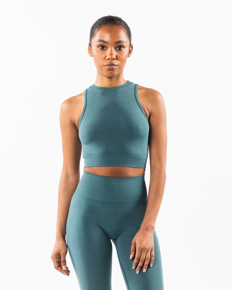 Alphalete Stratus Crop Tank - Ocean