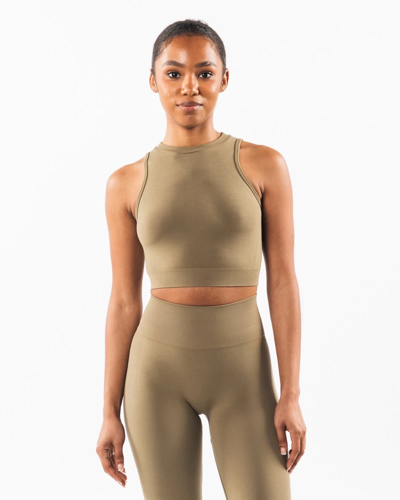 Alphalete Stratus Crop Tank - Willow