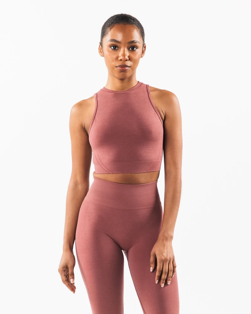 Alphalete Stratus Crop Tank - Rose