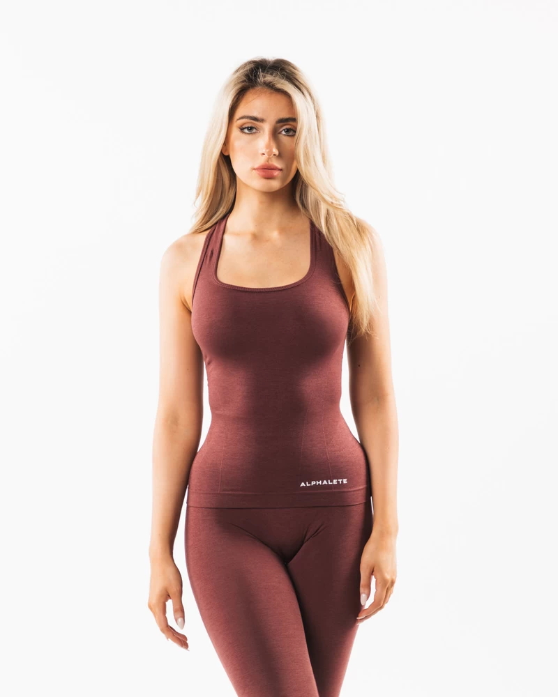 Alphalete Seamless Racerback Tank - Dusty Rose
