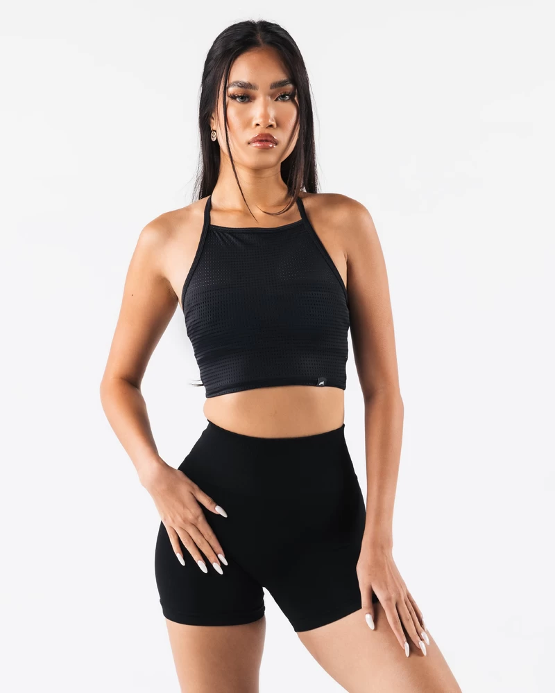 Alphalete Margo Mesh Tank - Black
