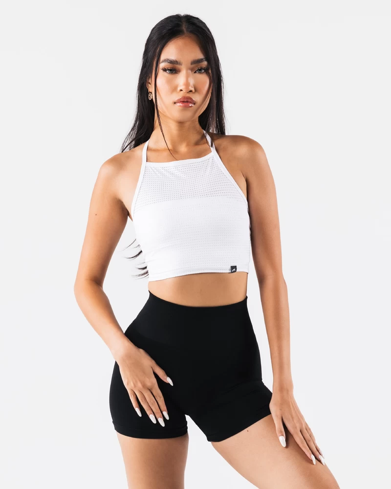 Alphalete Margo Mesh Tank - White
